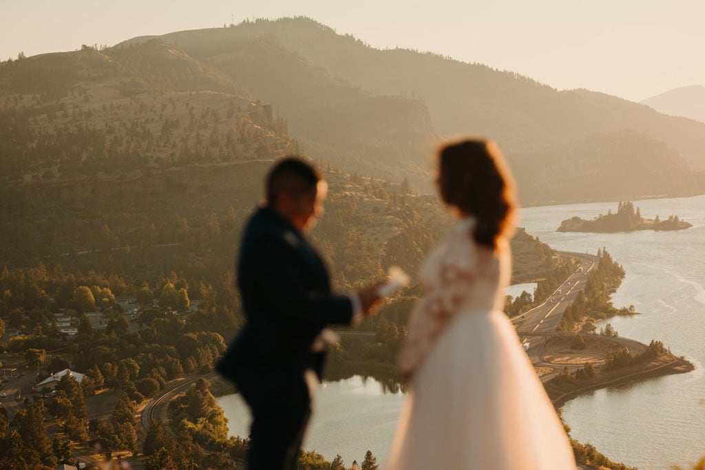 An image showcasing the location the two brides shared their vows at. 