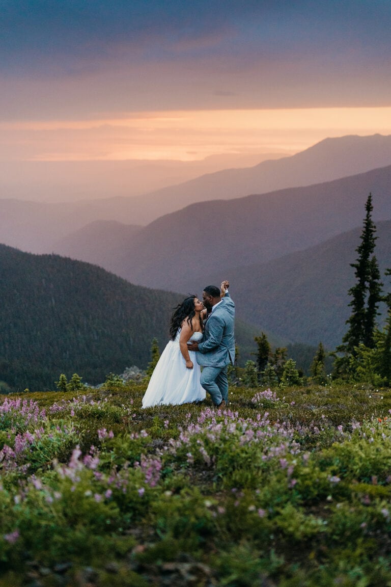 Marissa + O’Neal’s Olympic Elopement