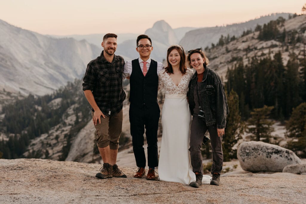A photo of a couple and their photographers.
